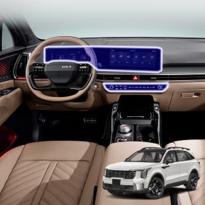 기아 자동차 내비게이션 보호필름 논글레어 무광 눈부심방지