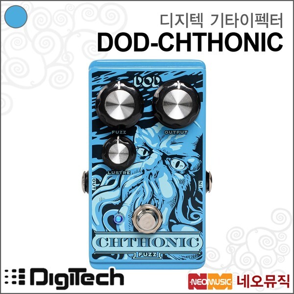 Native Instruments 디지텍 DOD-CHTHONIC 기타이펙터 퍼즈 이펙터 페달