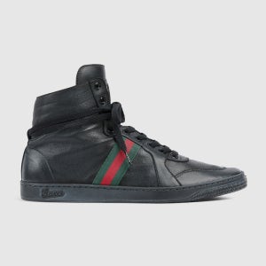 GUCCI 남성 스트레치 하이탑 스니커즈