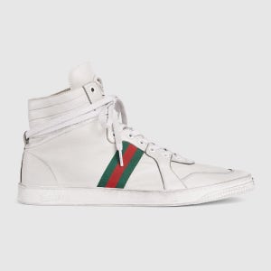GUCCI 남성 스트레치 하이탑 스니커즈