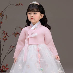 [더예한복] QT837-새빛나리 여아 아동한복