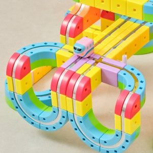 선스마일 레일블럭 기차 장난감 디럭스세트