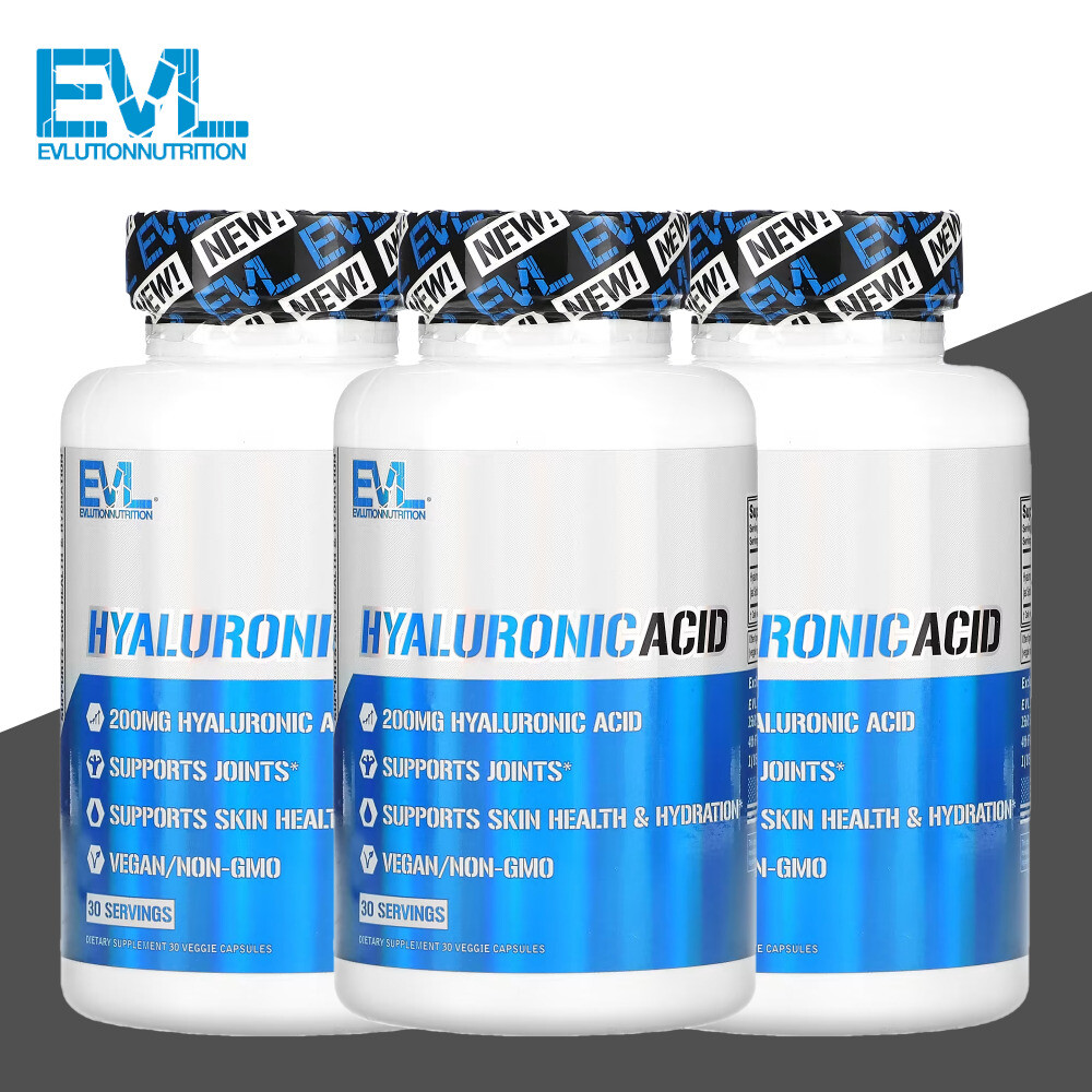 EVL <b>에볼루션 뉴트리션 히알루론산</b> 200mg 30베지 캡슐 3개