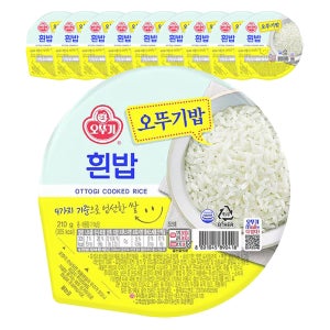 오뚜기 맛있는 오뚜기밥 흰밥 210g x 10입