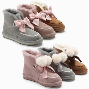 호주 오즈웨어 페이즐리 폼폼 양털 어그부츠 OB613