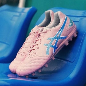 아식스 DS 라이트 프로 AG 캥거루가죽 인조잔디 축구화 핑크 1103A116-700