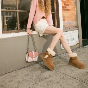 호주 DK어그 플랫폼 시어링 플랫폼 양털 어그 부츠 DK154