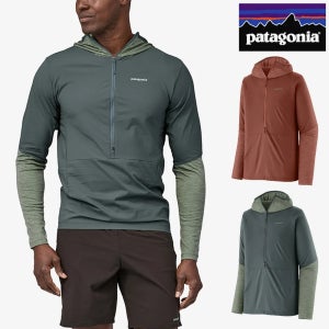 파타고니아 에어쉬드 프로 신축 경량 남성 후드 풀오버 긴팔티 2컬러