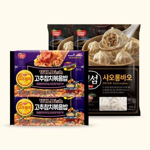 [10%적립]동원 딤섬 샤오롱바오 168g(트레이) x 5개+와일디쉬 고추참치볶음밥 220g x 2봉