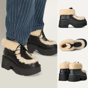 어그 부츠 25FW 레더 미국 UGG 여성 레이스업 에스미