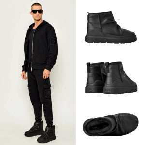 어그 헤리티지 유틸리티 미니 느와르 남성 방한부츠 겨울부츠