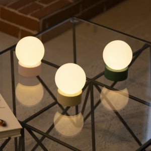 [글로거] 1+1 글로거 미니문 무선 LED 무드등 3colors(9색상변환, 밝기조절,60시간지속)