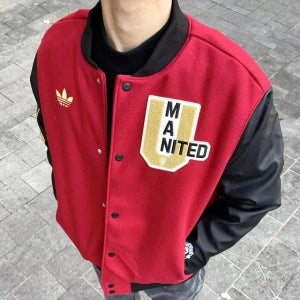 아디다스 맨체스터 유나이티드 FC 바시티 봄버 자켓 맨유 JF0366