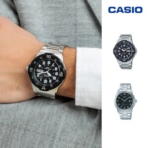 카시오 시계 남성 메탈 스트랩 캐주얼 스포티