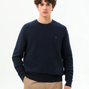 타미힐피거 맨 시즈널 스트럭쳐 크루넥 스웨터 T12G0KPO040MT1C1G