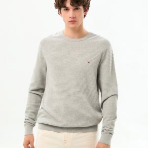타미힐피거 맨 시즈널 스트럭쳐 크루넥 스웨터 T12G0KPO040MT1P01