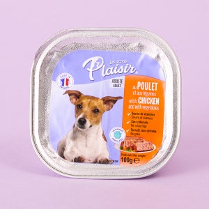 플레이저 독 습식사료 치킨&야채 100g