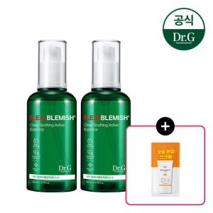 닥터지 레드 블레미쉬 클리어 수딩 액티브 에센스 80ml 2개 (증)브라이트닝 업 선 플러스 2ml