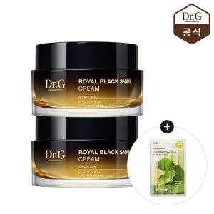 닥터지 로얄 블랙 스네일 크림 50ml 2개 (증)레드블레미쉬 비타C 마스크