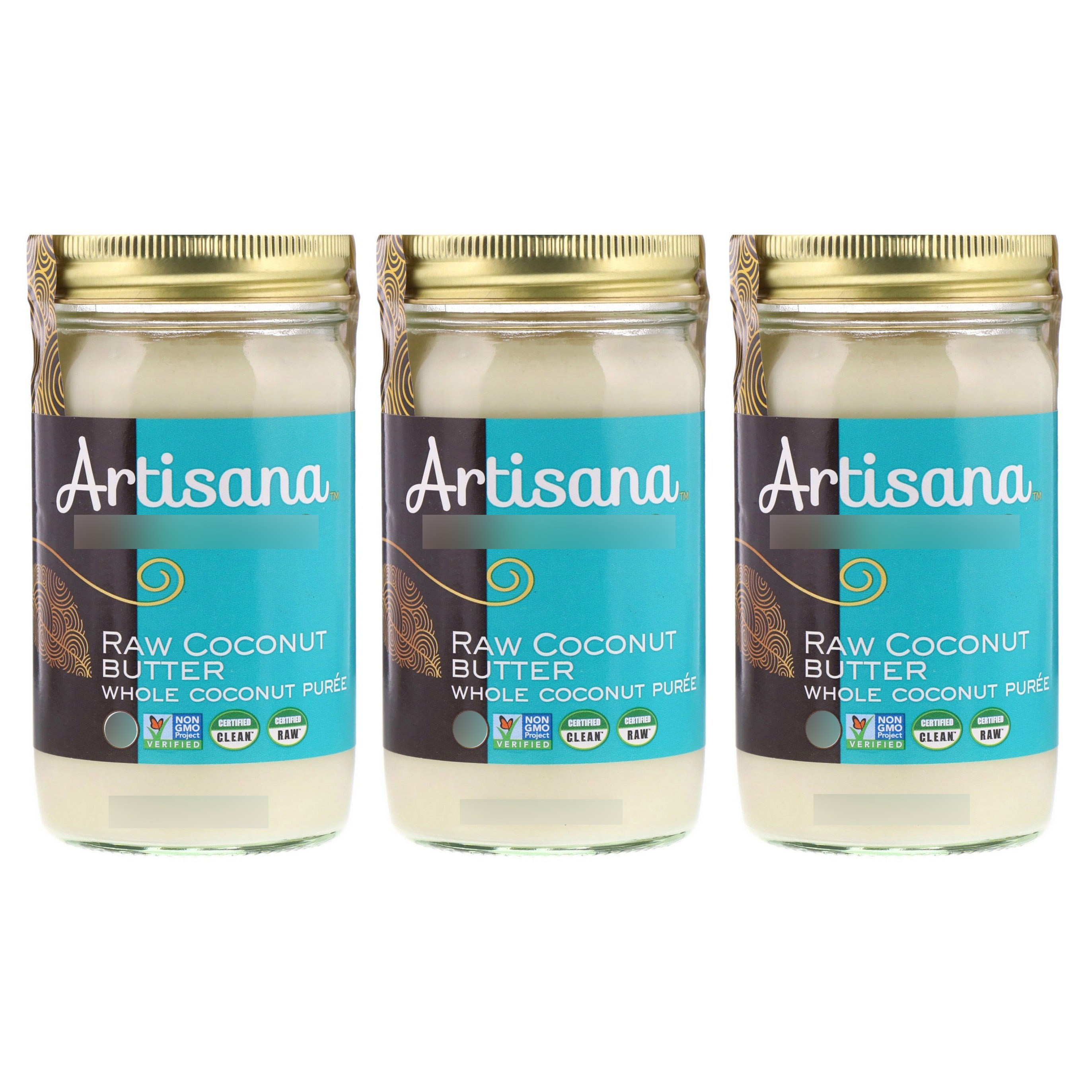 아티사나 로우 <b>코코넛 버터</b> 글루텐 프리 비건 397g 3개