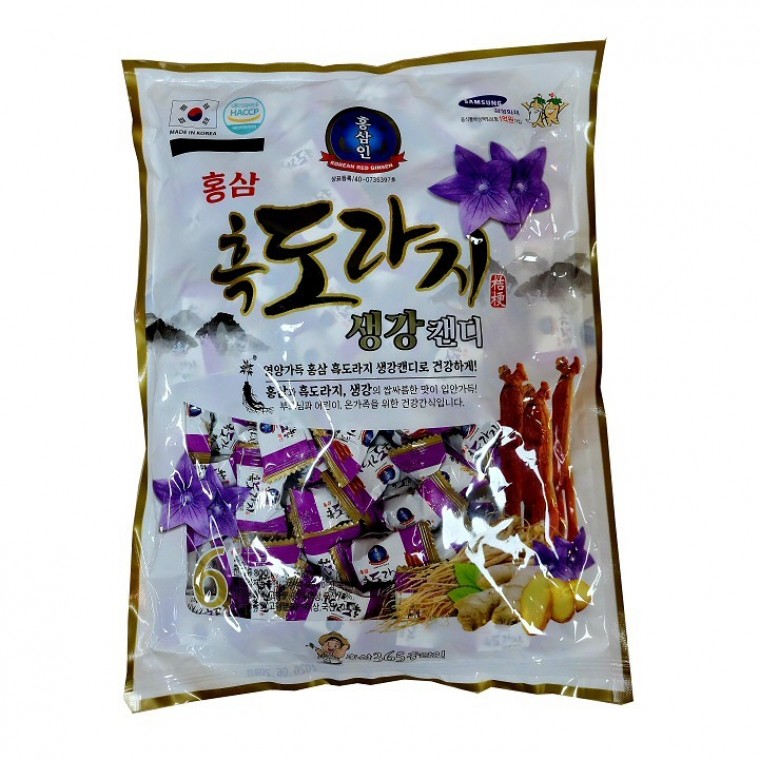 홍삼 흑도라지 생강 캔디 800g, 1개