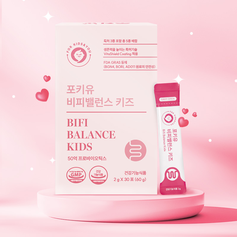포키유 비피밸런스 키즈 비피더스 유산균 30포, 1개