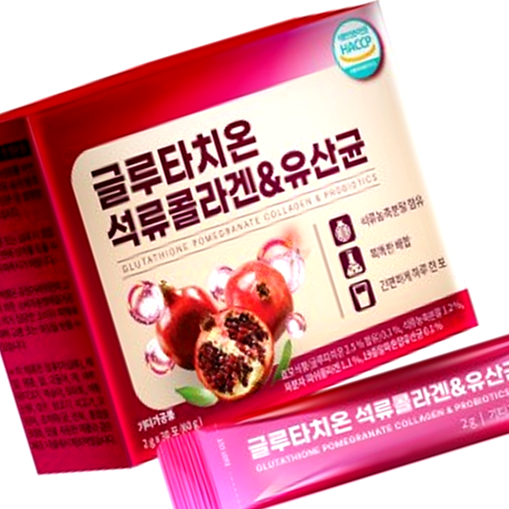 글루타치온 석류콜라겐 유산균 30포, 1개