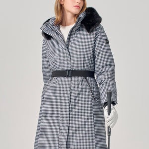 DKNY DKNY 여성 인퀼팅 덕다운 자켓 (체크)