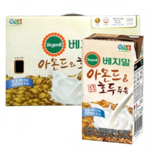 [정식품] 베지밀 아몬드와 호두 두유 (190ml/일반, 48개)