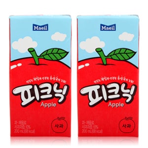 [매일유업] 피크닉 사과 (200ml/사과, 2BOx(48개)