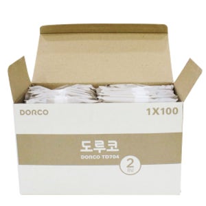 [도루코] 2날 일회용 면도기 TD704 개별포장 (100개입x12팩/1BOX)