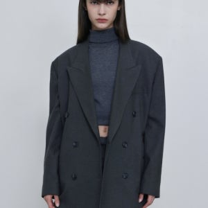 [노머] 더블 자켓 그레이 24FW