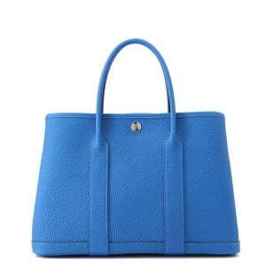 에르메스 가든 파티 뉴 블루 히드라 네곤다 가죽 사이즈 TPM