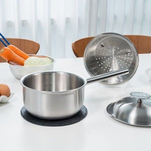 쉐프원 [쉐프윈] 304STS 올인원 스마트쿠커 이유식 작은 냄비 18cm