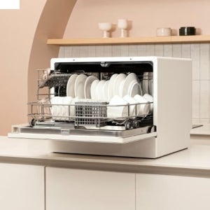 쉐프본 워시폴8 화이트라벨 무설치 무타공 식기세척기 가정용 프리스탠딩 6인용