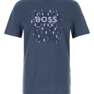 보스 에어 포스 블루 코튼 티셔츠 50555799 468