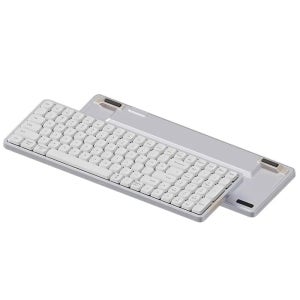 로프리 플로우 기계식 키보드 블루투스 무선 듀얼모드 풀메탈 핫스왑 RGB 가스켓 100키