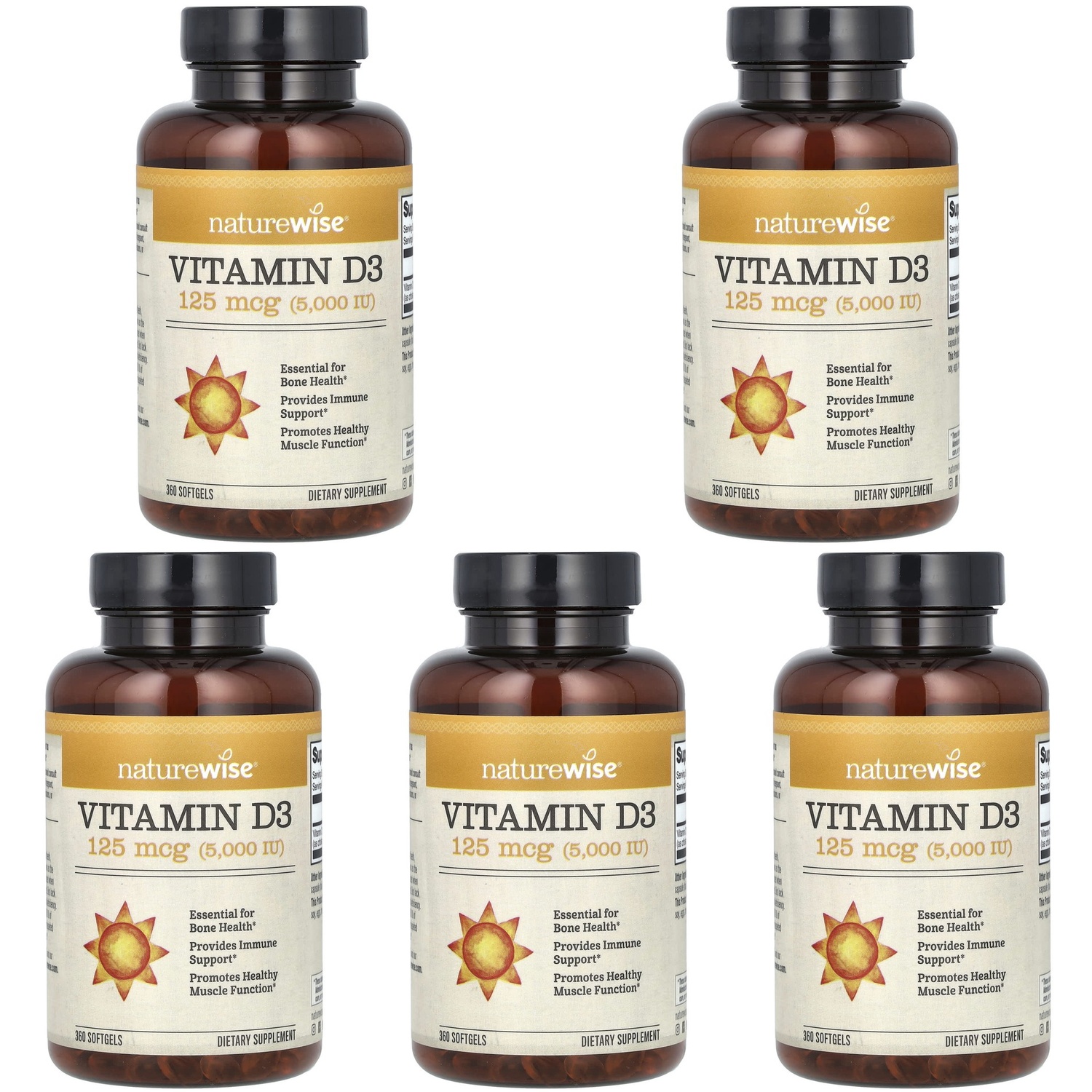 네이처와이즈 <b>비건 비타민D3 K2</b> 360캡슐, 1개