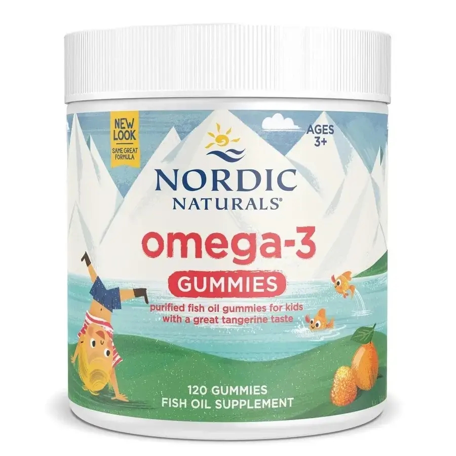 노르딕 <b>오메가3</b> Omega-3 Gummies 젤리귤맛 EPA DHA 어린이 구미 <b>120개</b>