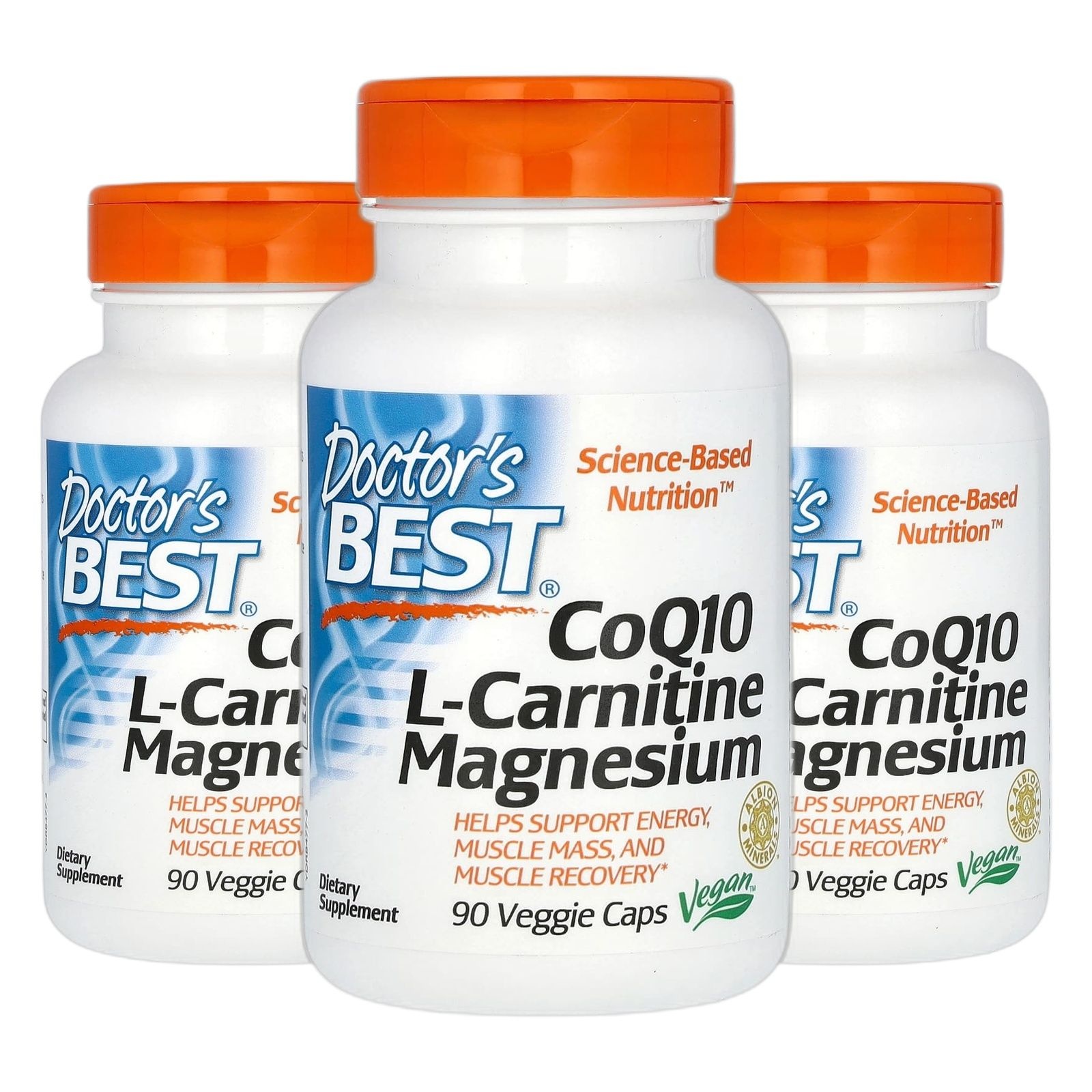 닥터스베스트 코큐텐 <b>CoQ10</b> L-카르니틴 마그네슘 베지 캡슐 90정 2+1