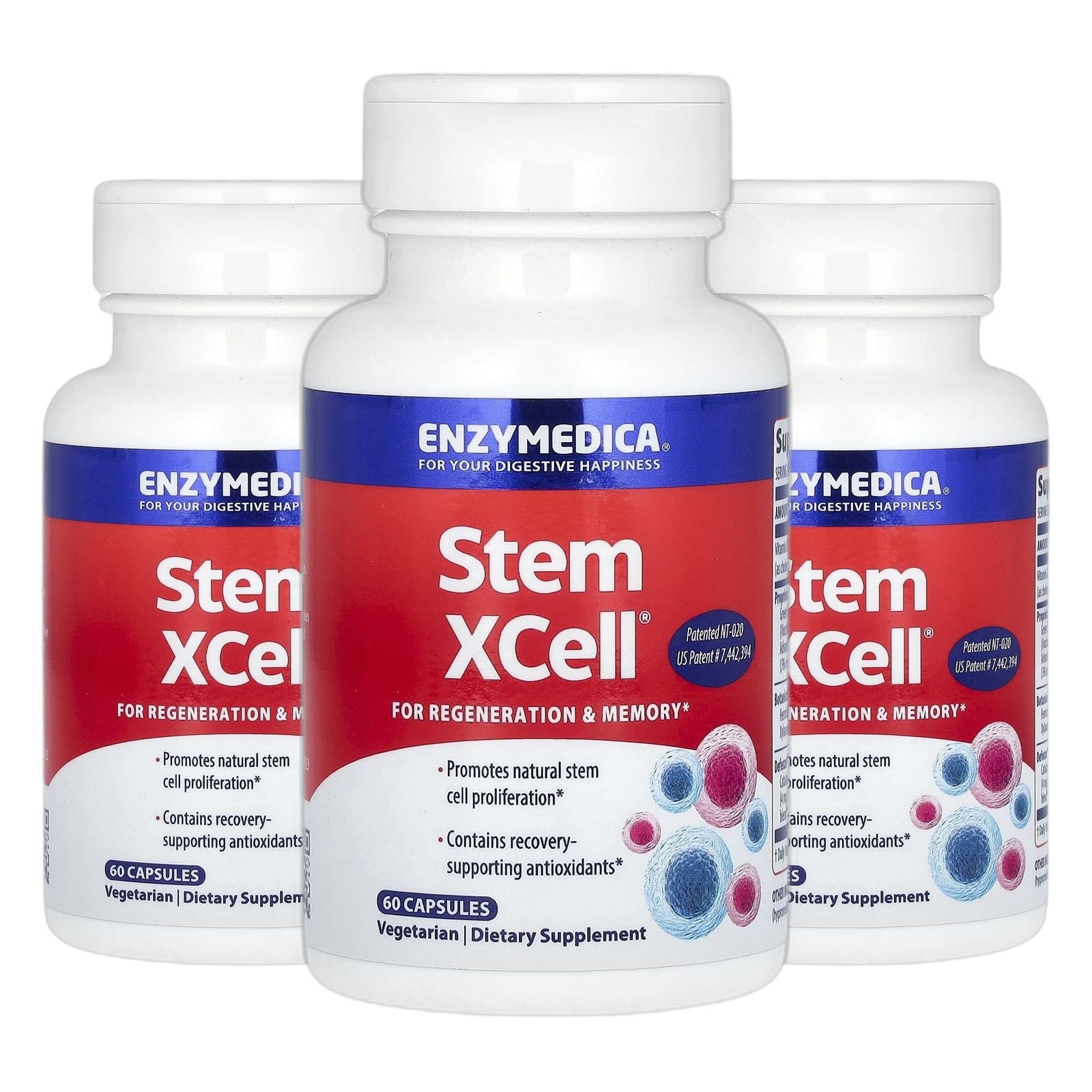 <b>엔자이메디카</b> Stem XCell <b>비타민D</b> VITAMIN <b>비타민D</b>3 캡슐 60정 2+1