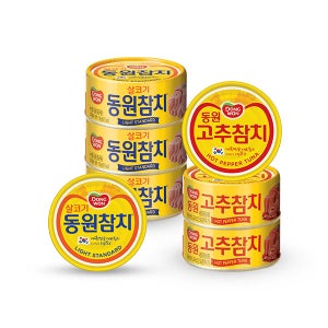 [동원] 라이트스탠다드 150gx12캔+고추참치 100g 10캔