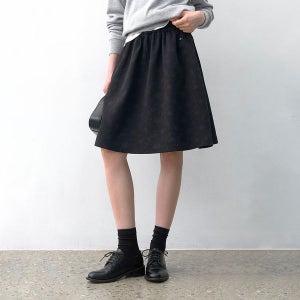 [아틀리에나인] (SK-4993)FLEUR BANDING HOOL SKIRT_005002001101