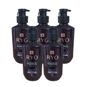 려 자양윤모 9EX 지성 두피용 샴푸 400ml 5개