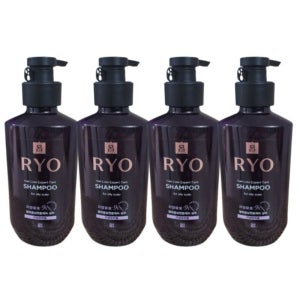 려 자양윤모 9EX 지성 두피용 샴푸 400ml 4개