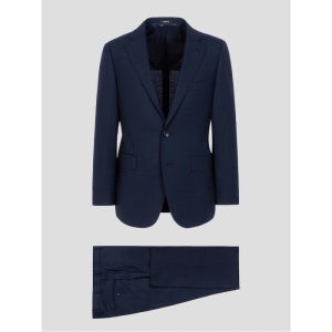 갤럭시 [Galaxy] 울 체크 레귤러핏 수트 세트  네이비 (PS00134338R)