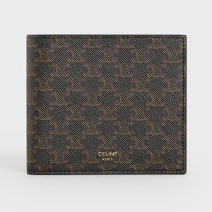 셀린느 [당일배송] 셀린느 트리옹프 로고 캔버스 반지갑 월렛 10C872BQB.38NO