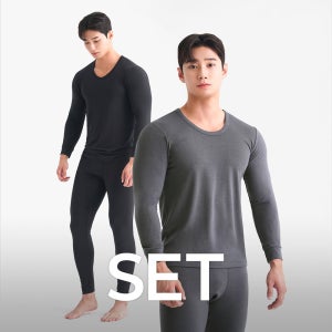 모달 남성트레이닝복 면티 웜 이너 런닝 티셔츠+팬츠세트