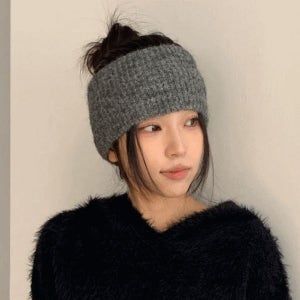 내일도착 헤어밴드/머리띠 [데일리템] 에넬 와이드 니트 헤어밴드 반다나 7color