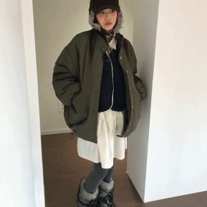 내일도착 하프/숏패딩 [MD추천]에디 매트 패딩 야상 (2color)